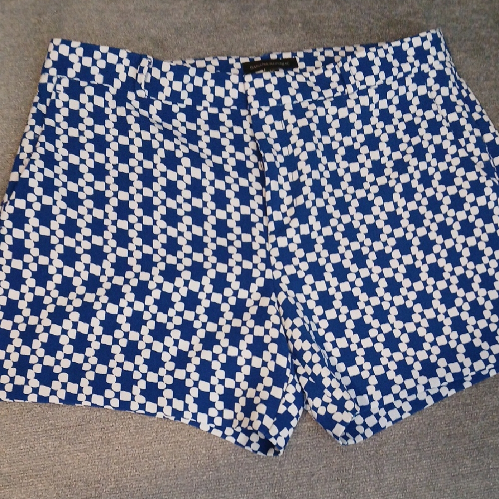 Banana Republic Blue and White Bermuda Shorts Nautical Style